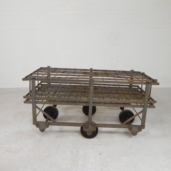 Image 1 of Industrieller Weinwagen für 50 Weinflaschen, 1930er Jahre