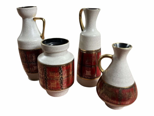 Vintage-Keramik-Set Vasen