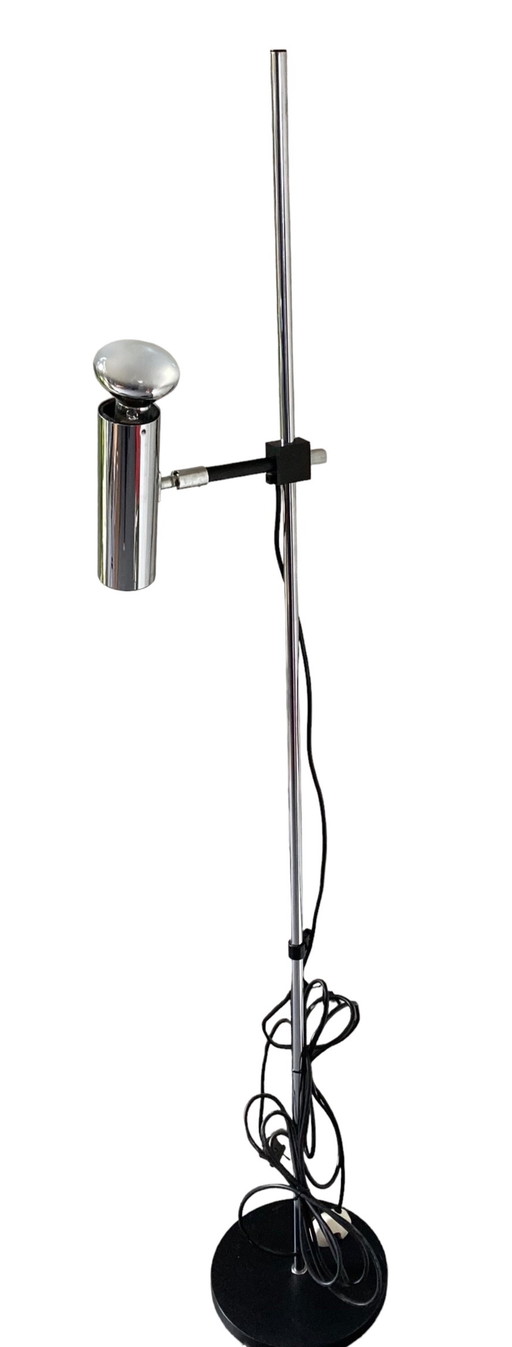 Vintage Chrom Design Arnold Berges für Staff Leuchten Stehlampe