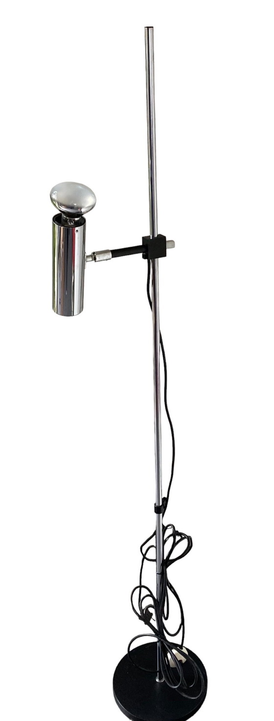 Image 1 of Vintage Chrom Design Arnold Berges für Staff Leuchten Stehlampe