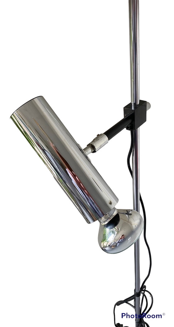 Image 1 of Vintage Chrom Design Arnold Berges für Staff Leuchten Stehlampe