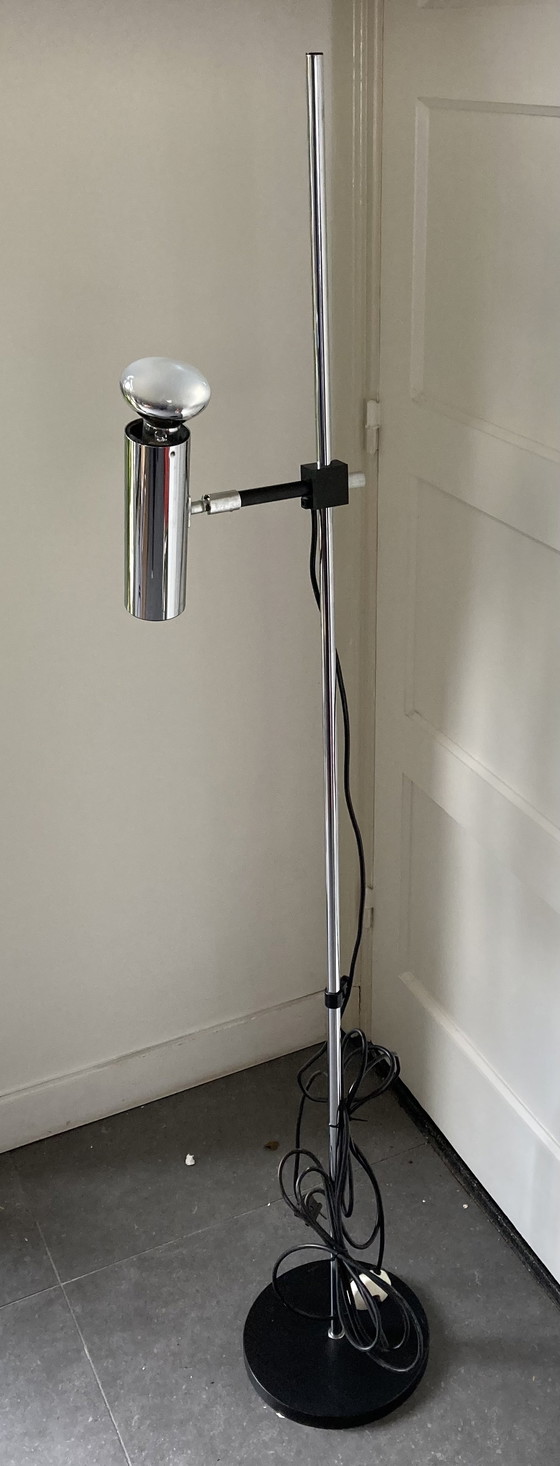 Image 1 of Vintage Chrom Design Arnold Berges für Staff Leuchten Stehlampe