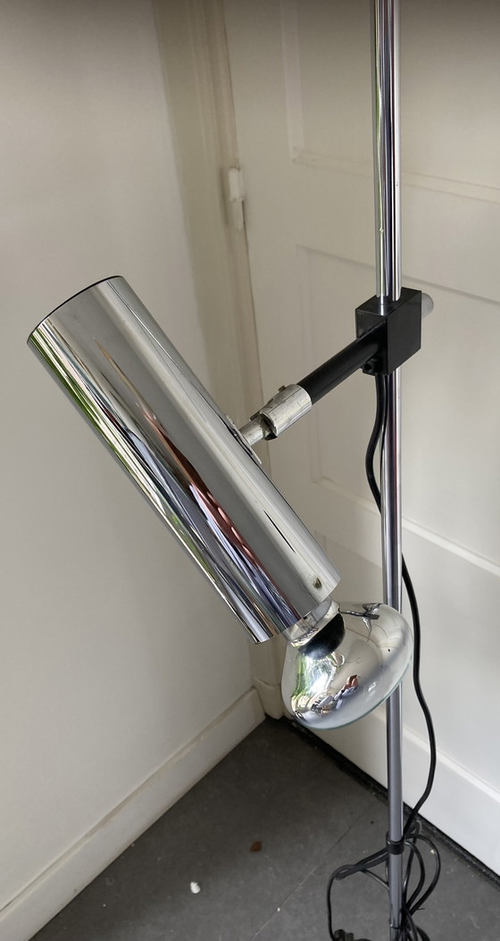 Image 1 of Vintage Chrom Design Arnold Berges für Staff Leuchten Stehlampe