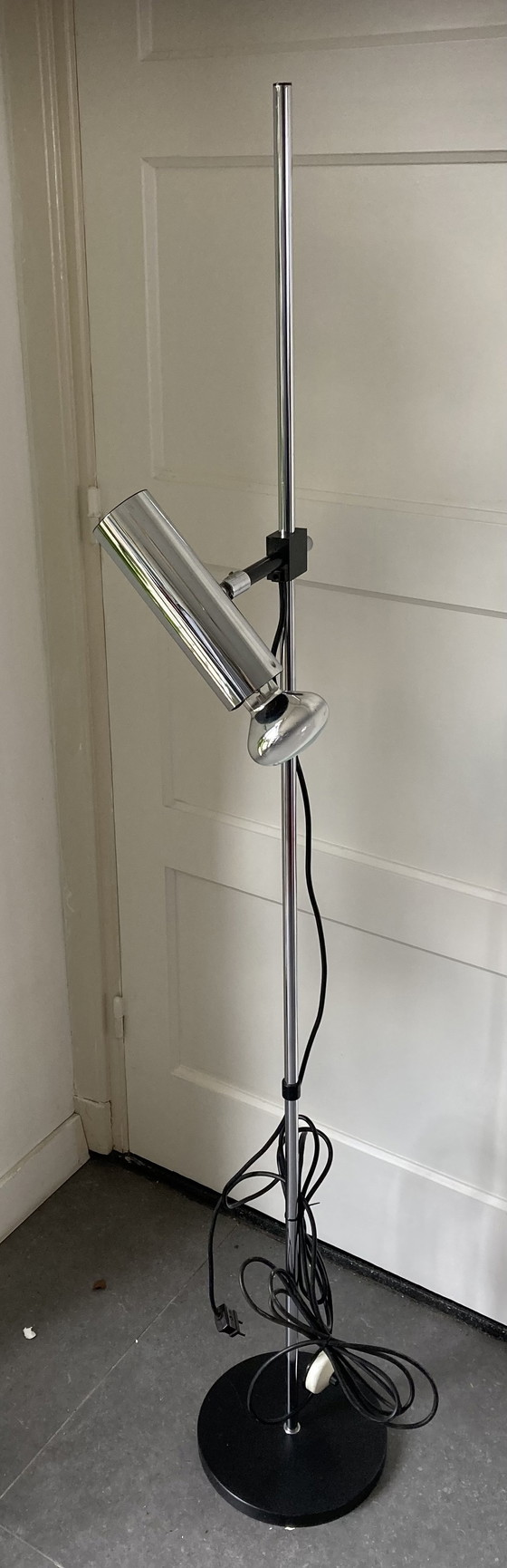 Image 1 of Vintage Chrom Design Arnold Berges für Staff Leuchten Stehlampe