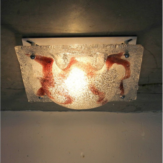Image 1 of Vintage Murano glass ceiling lamp, 1970