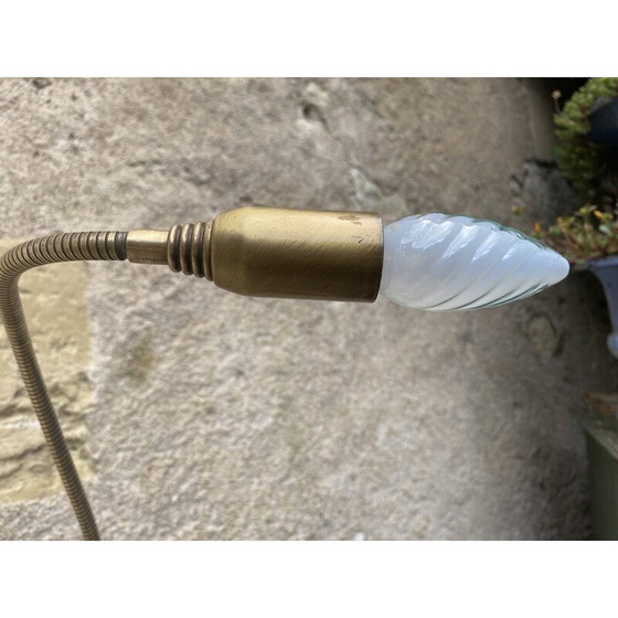 Image 1 of Alte Reiherlampe aus Messing, 1970