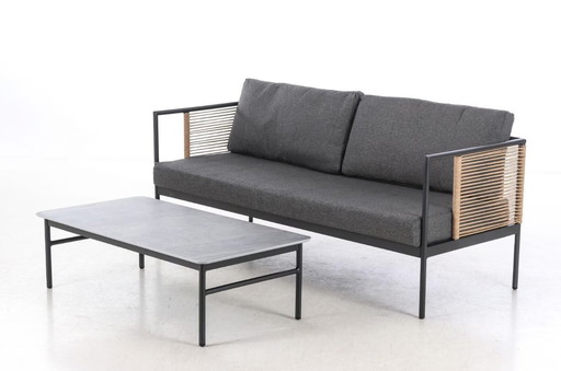 Dänisches Design Sofa 'Viola' mit Couchtisch