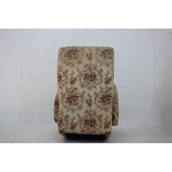 Image 1 of Vintage Schaukelstuhl mit Polsterung, Tschechoslowakei 1960er Jahre