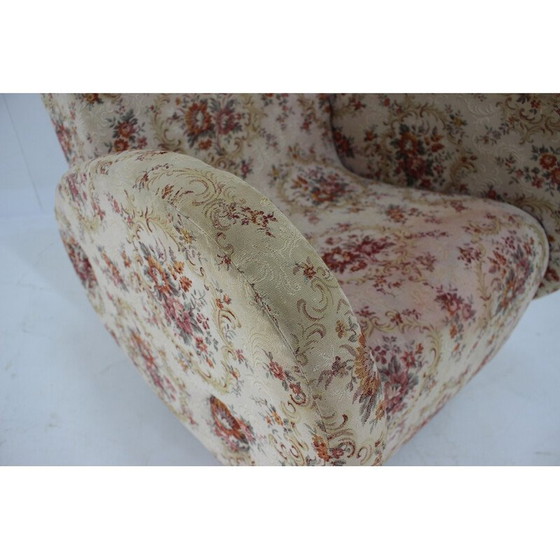 Image 1 of Vintage Schaukelstuhl mit Polsterung, Tschechoslowakei 1960er Jahre