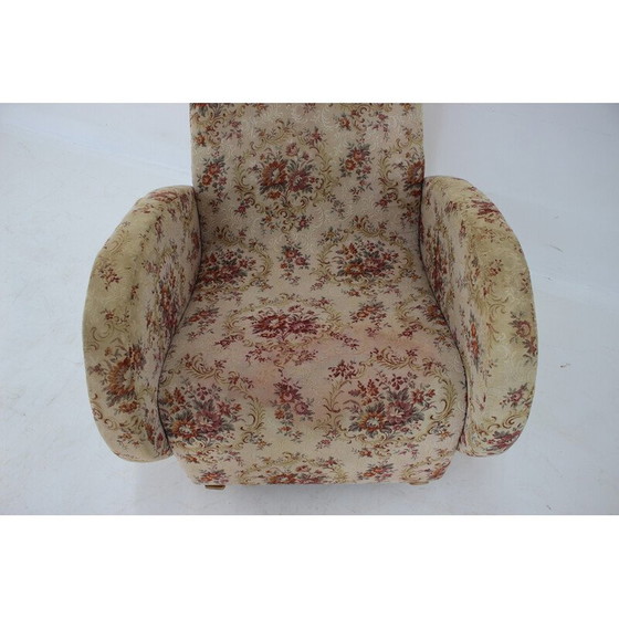 Image 1 of Vintage Schaukelstuhl mit Polsterung, Tschechoslowakei 1960er Jahre