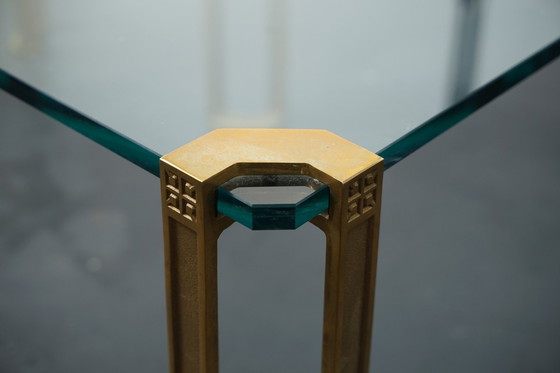 Image 1 of Goldene Couchtische von Peter Ghyczy, 1970er, 2er Set