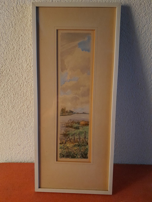 2 X Aquarell Wasserlandschaft Pieter Breughel Kunsthandel