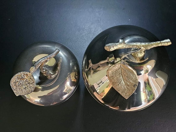 Image 1 of 2x Versilberter Eiskühler und Bonbonschalen-Set