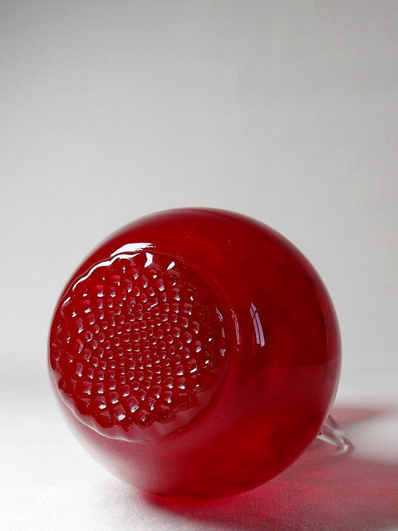 Image 1 of Kleine Vase Amphore Etruskischer Stil Murano Rot 50er Jahre