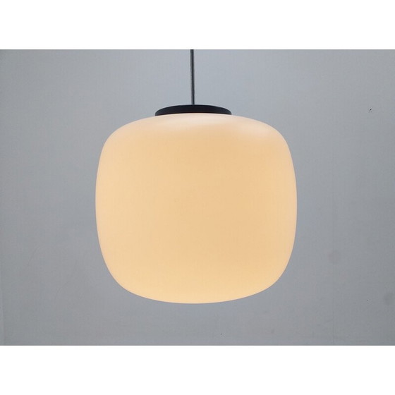 Image 1 of Satz von 10 großen Vintage-Glas-Pendelleuchten 1970er Jahre