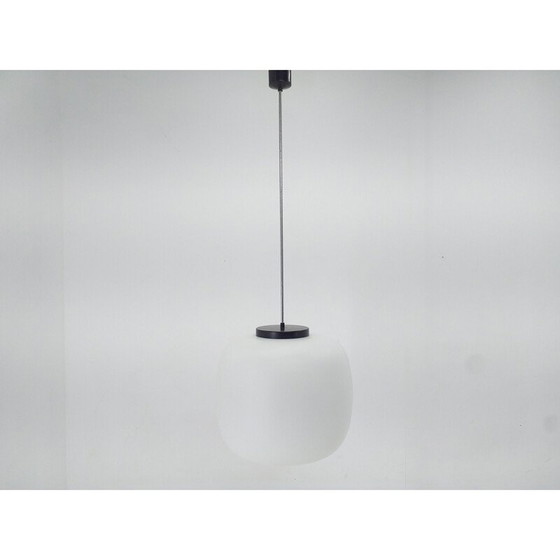 Image 1 of Satz von 10 großen Vintage-Glas-Pendelleuchten 1970er Jahre