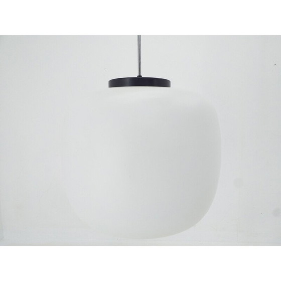 Image 1 of Satz von 10 großen Vintage-Glas-Pendelleuchten 1970er Jahre