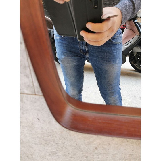 Image 1 of Vintage-Spiegel aus Teakholz von Pendersen Hansen, Dänemark 1960er Jahre