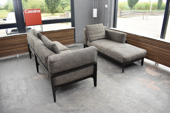 Image 1 of Atemberaubende Exklusive Ulme Design Bank-Chaise Lounge