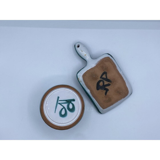 Image 1 of Vintage-Keramik-Taschendose von Robert Picaud, 1970