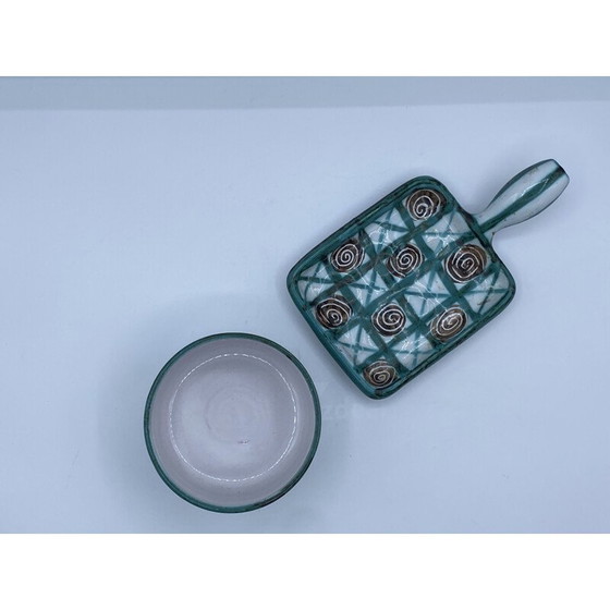 Image 1 of Vintage-Keramik-Taschendose von Robert Picaud, 1970