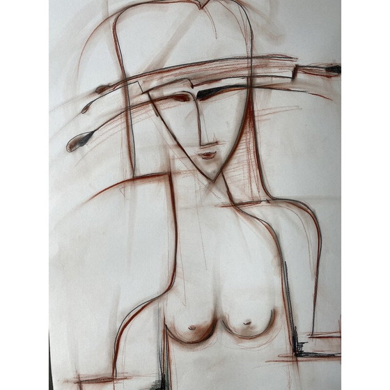 Image 1 of Vintage-Gemälde "Akiko" von André Ferrand