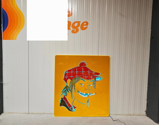 Image 1 of Gorillaz-Kunstwerk groß, beleuchtet