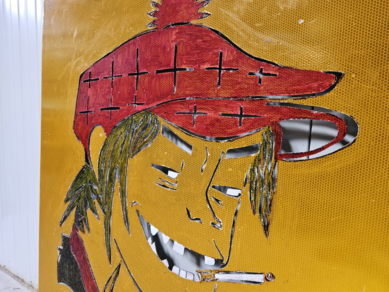 Image 1 of Gorillaz-Kunstwerk groß, beleuchtet