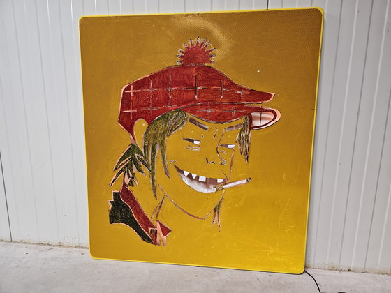 Image 1 of Gorillaz-Kunstwerk groß, beleuchtet