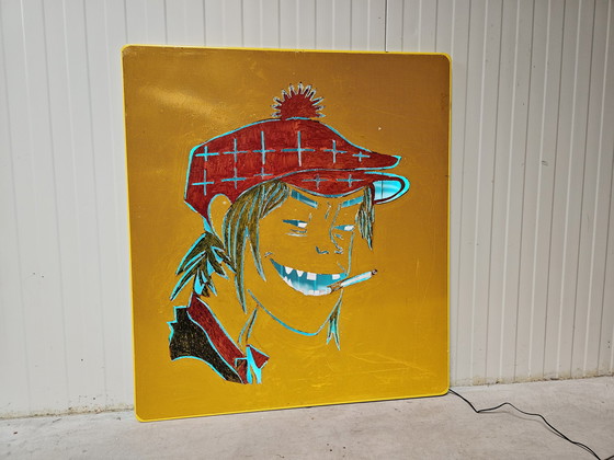 Image 1 of Gorillaz-Kunstwerk groß, beleuchtet