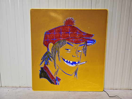 Image 1 of Gorillaz-Kunstwerk groß, beleuchtet
