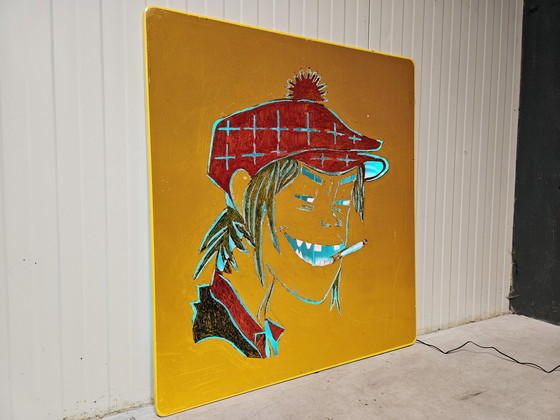 Image 1 of Gorillaz-Kunstwerk groß, beleuchtet