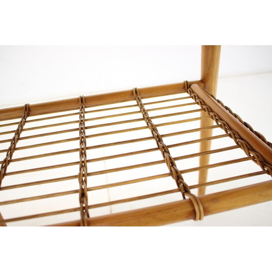 Image 1 of Mid-Century Massivholz Beistelltisch Uluv, Tschechoslowakei 1960er Jahre