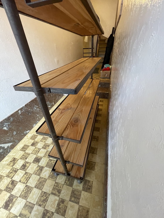 Image 1 of Industrieller Regalschrank von Linen Factory