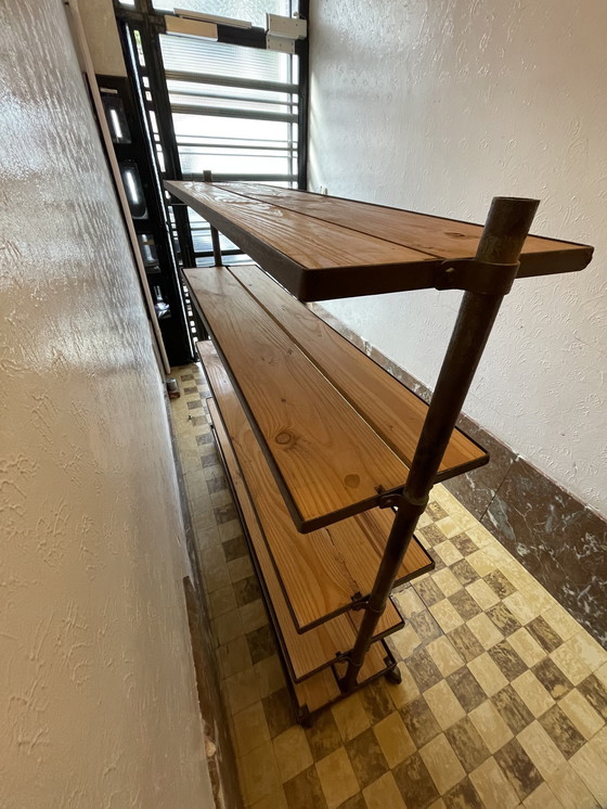 Image 1 of Industrieller Regalschrank von Linen Factory