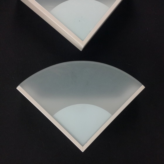 Image 1 of Minimalistische Dreieckige Wandleuchten, 2er-Set, 1980S