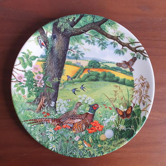 Image 1 of Wedgewood Bone China Teller 2 Stück 1980er Jahre