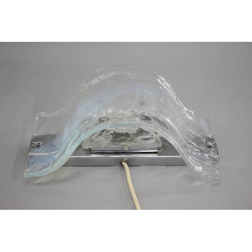 Wandlampe aus Muranoglas, Italien 1970er Jahre