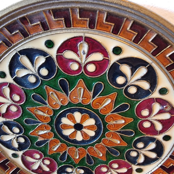 Image 1 of Griechischer Cloisonné-Wandteller aus dem späten 20.