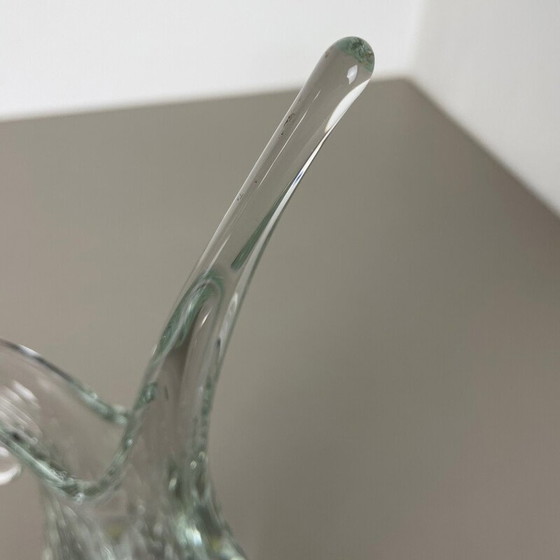 Image 1 of Blumenvase aus Kristallglas von Flavio Poli für Art Vannes, Frankreich 1970er Jahre