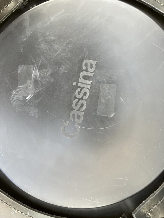 Image 1 of 8X Cassina Cab Stühle Mario Bellini In Schwarz Sattel Leder