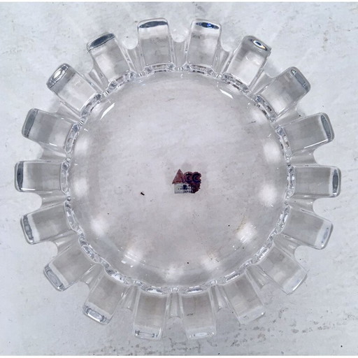 Aschenbecher aus Kristall, Japan 1950