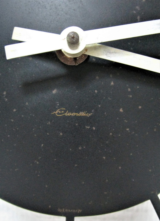 Image 1 of Wanduhr Metall Deutsches Design 60er Jahre