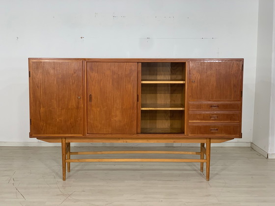 Image 1 of Danish teak highboard schrank wohnzimmerschrank vintage