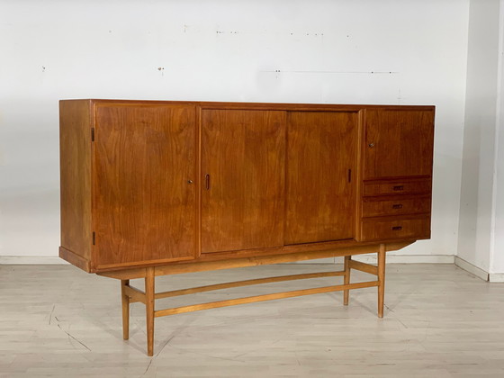 Image 1 of Danish teak highboard schrank wohnzimmerschrank vintage