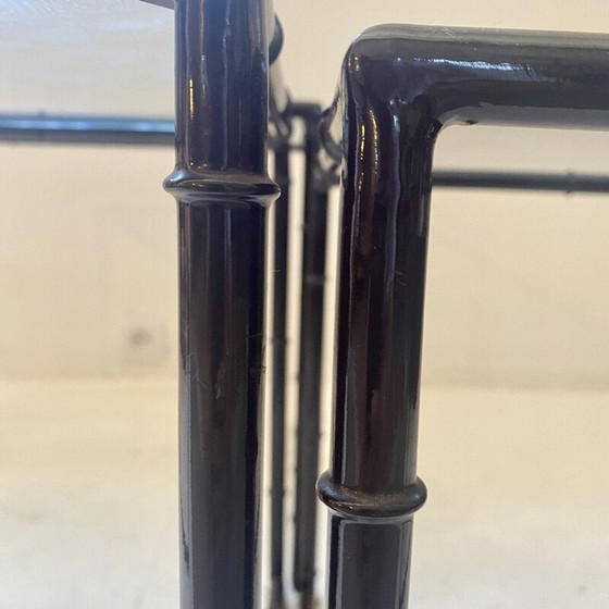 Image 1 of Nisttisch aus Metall, Bambus-Stil, Italien 1970