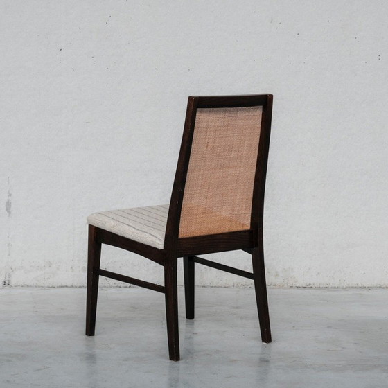 Image 1 of 6 Stühle aus Rattan und Esche, Dänemark 1980