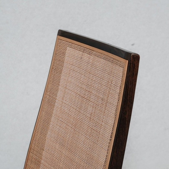 Image 1 of 6 Stühle aus Rattan und Esche, Dänemark 1980