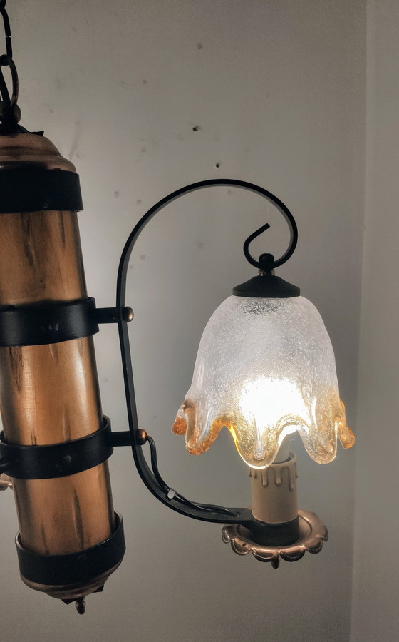 Image 1 of Brutalistische Murano-Lampe