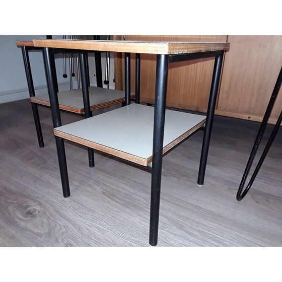 Image 1 of Vintage Paar kleine Tische von Pierre Guariche - 1950er Jahre